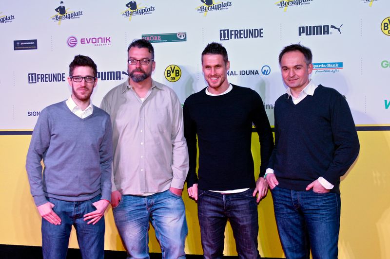 Jan, Marc und Gregor bei der Filmpremiere