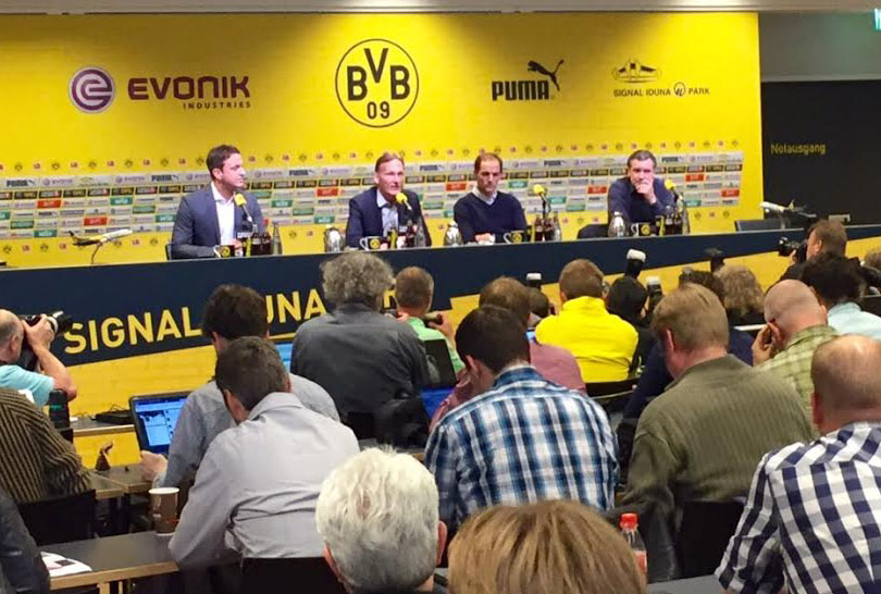 Tuchel at the press conference