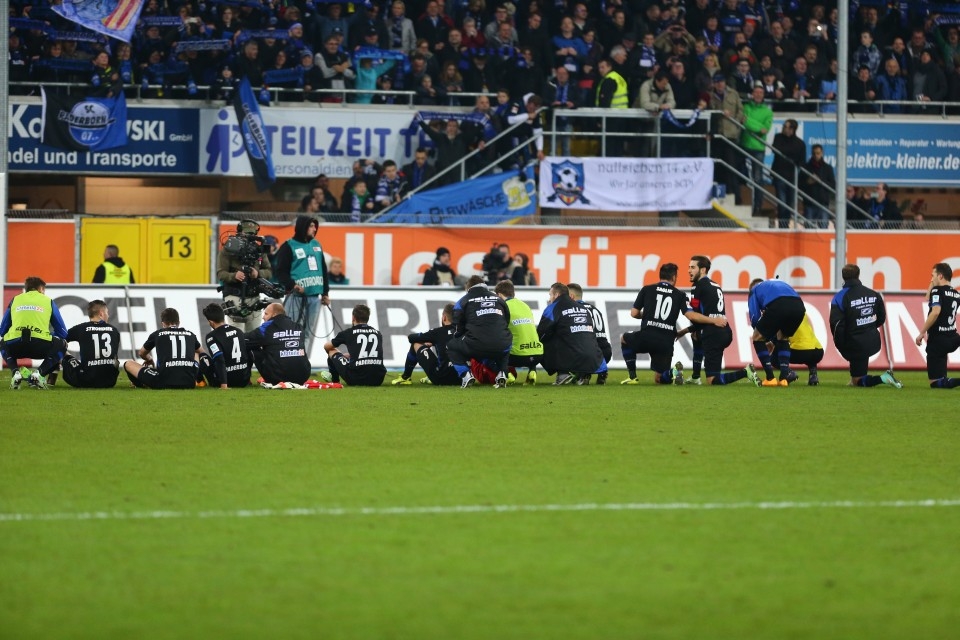 Jeder Punktgewinn wird in Paderborn gefeiert