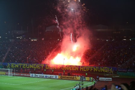 Ein Feuerwerk abbrennen sollte heute vor allem die Mannschaft