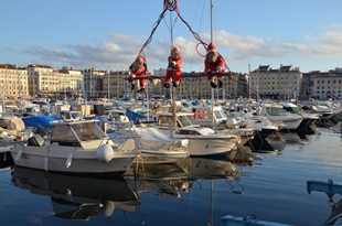 Weihnachtliche Stimmung am Port Vieux