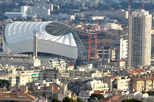 Der Umbau des Stade Velodrome ist vorangeschritten