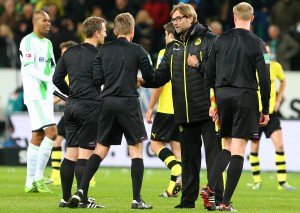 Juergen Klopp and Dr. Jochen Drees after the match