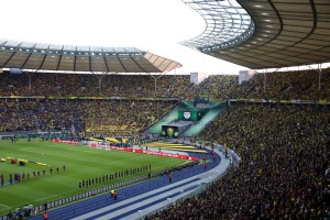 Nicht nur im Olympiastadion regierte Schwarzgelb