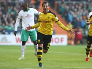 Henrikh Mkhitaryan bejubelt das wichtige 2:1