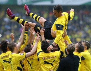 Nach dem Spiel wird der Capitano auf Händen getragen