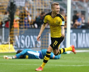 Reus scores the first.