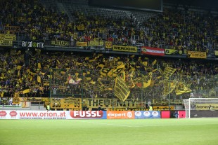 Volle Gästekurve im Wörtherseestadion