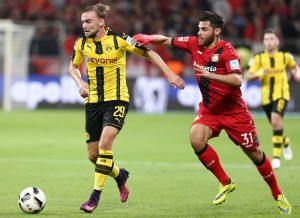 Marcel Schmelzer gegen Kevin Volland