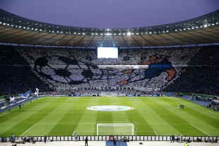 Nette Choreo in der Ostkurve