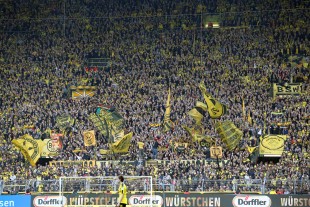 Die Formkurve der Südtribüne zeigte gegen Leverkusen wieder nach oben