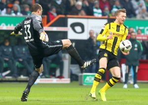 Das Duell Drobny gegen Reus endete mit einem Platzverweis